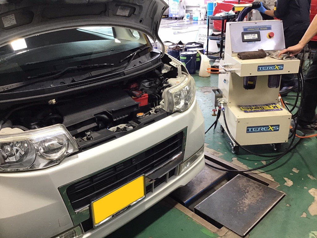 ISUZU いすゞ エルフ エンジン内部洗浄(TEREXS)　Dr.Drive セルフ松木店 (株)ENEOSフロンティア様（東京都八王子市）