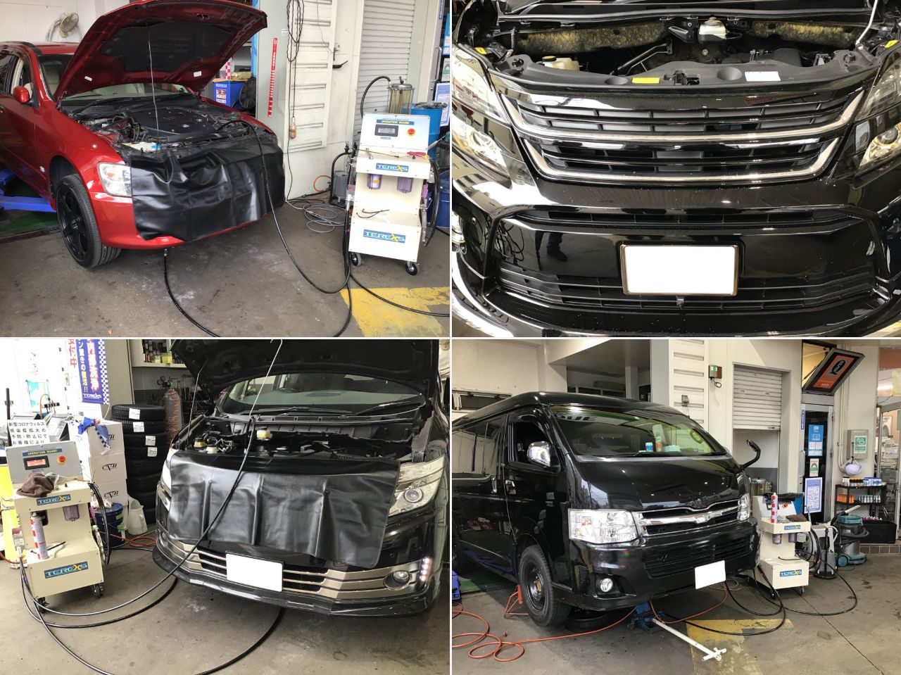 NISSAN 日産 ステージア エンジン内部洗浄(TEREXS)　本所SS 青木石油商事様（東京都墨田区）