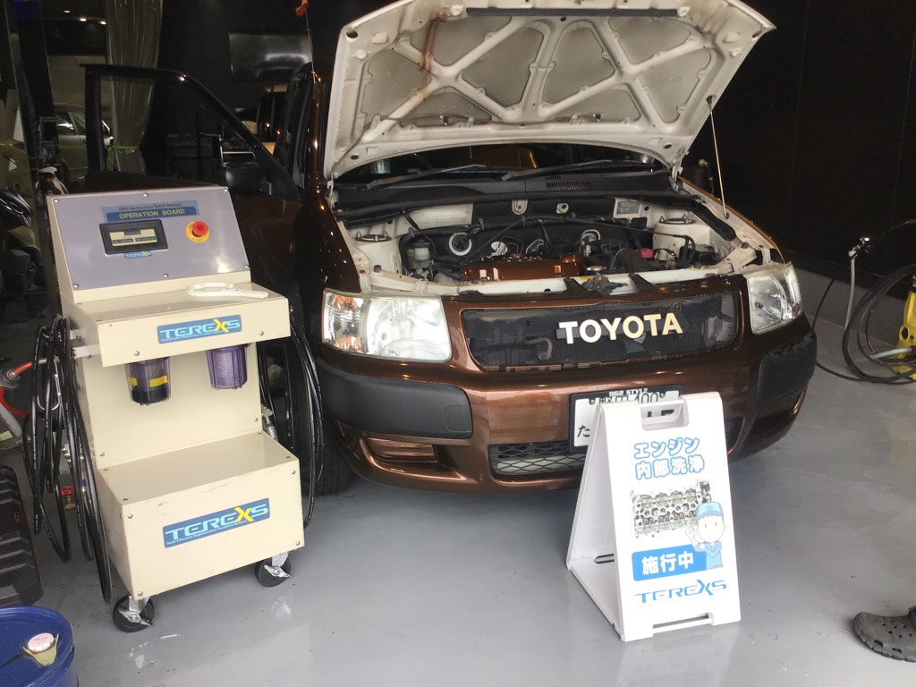 TOYOTA トヨタ NCP51 サクシード 走行距離 167,000km 整備 エンジン内部洗浄 オイル交換