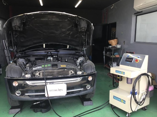 BMW MINI ミニクーパー RA16 整備 TEREXS エンジン内部洗浄 オイル交換