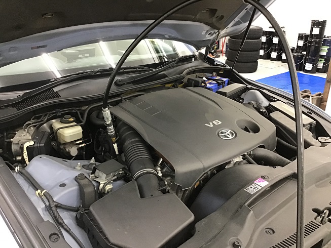 TOYOTA トヨタ マークX GRX120 V6 2.5L 整備 エンジン内部洗浄 オイル交換