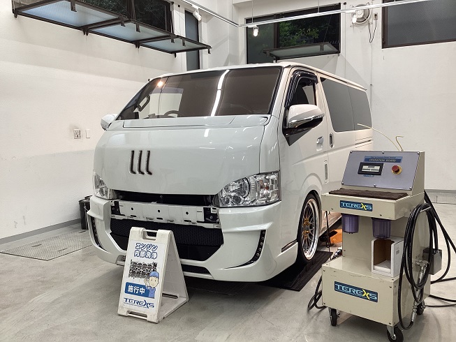 ２００系 ハイエース黒煙 ２型 １ＫＤ 黒煙 インジェクター洗浄 ＤＰＲ交換 ラジエーター交換 | （有）アイ・オート |  尾張旭市にある中部運輸局指定民間車検工場