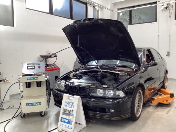 アルピナ BMWのエンジンフラッシングの効果は？ TEREXS ティレックスエンジン内部洗浄でエンジン内部がスッキリ！