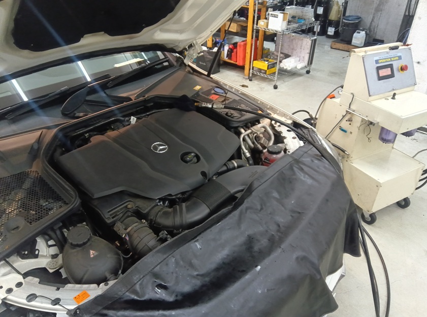 メルセデスベンツ C200d W205 セレストケア エンジン内部洗浄 DPF洗浄