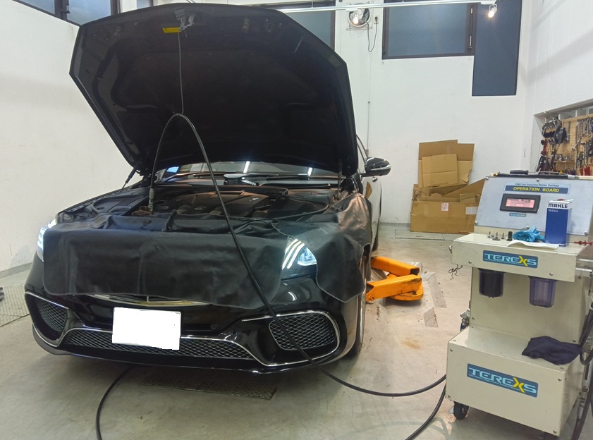 メルセデスベンツ S400 セレストケア エンジン内部洗浄 DPF洗浄