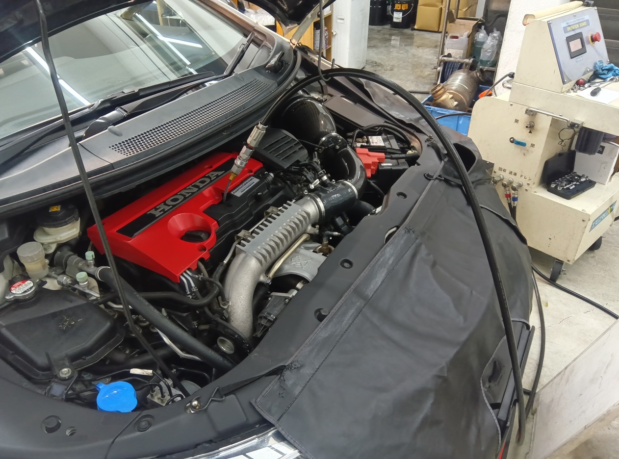 ホンダ シビック セレストケア エンジン内部洗浄 オイル交換