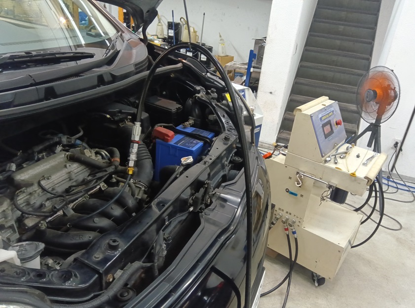 トヨタ ヴォクシー VOXY  セレストケア エンジン＆CVT(トランスミッション)内部洗浄 トルコン太郎