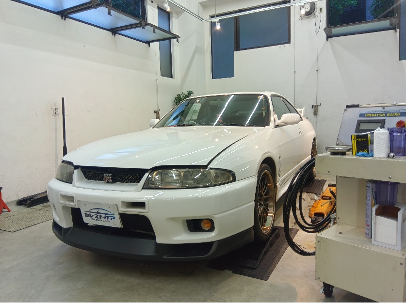 日産 スカイライン GT-R R33  セレストケア エンジン内部洗浄