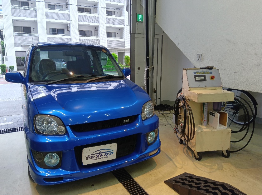 スバル プレオ スーパーチャージャー セレストケア エンジン内部洗浄