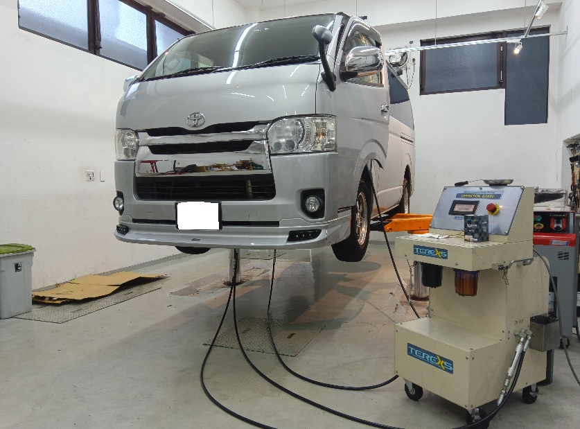 トヨタ ハイエース 整備 セレストケア AT(オートマ)内部洗浄 ATF交換