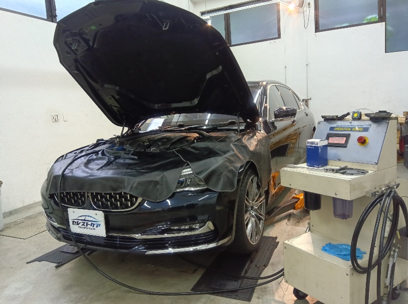 BMW 750Li セレストケア エンジン内部洗浄