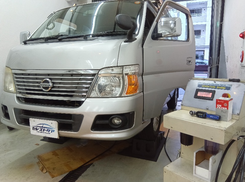 日産キャラバン E25 セレストケア エンジン内部洗浄