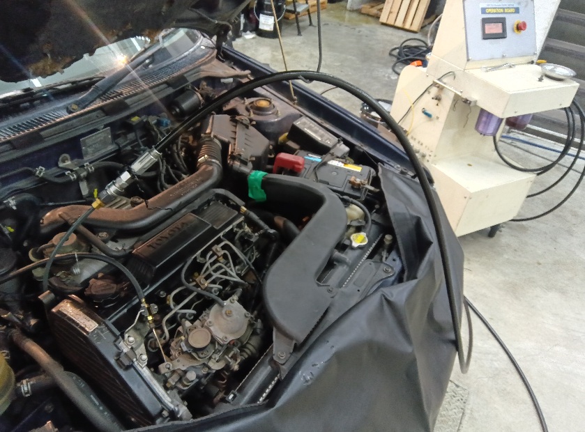 トヨタ コルサ ディーゼル セレストケア エンジン内部洗浄