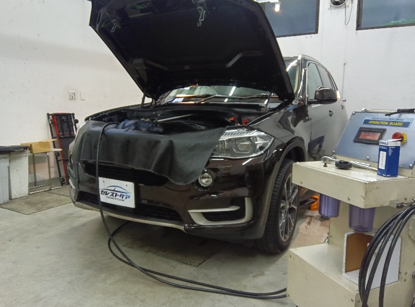 BMW X5 35d ディーゼル セレストケア エンジン内部洗浄