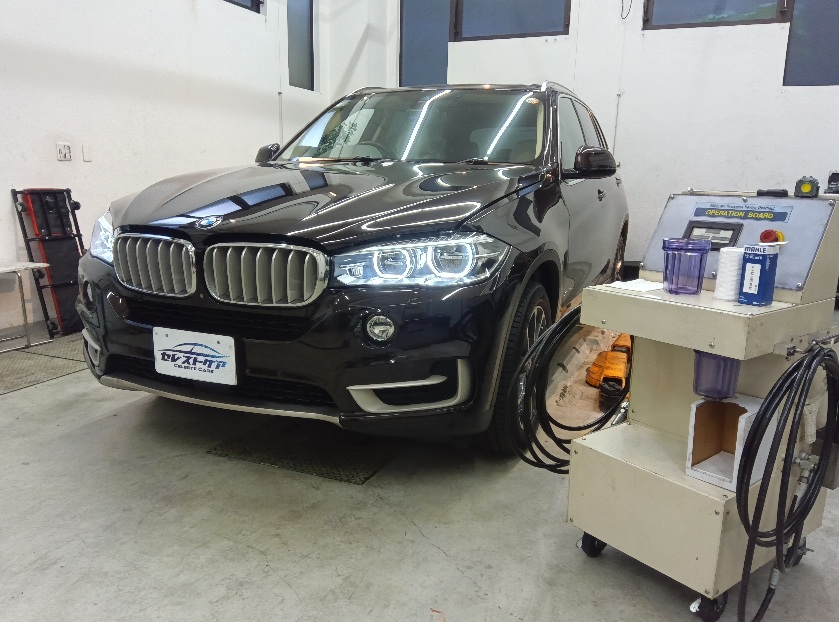 BMW X5 35d ディーゼル セレストケア エンジン内部洗浄