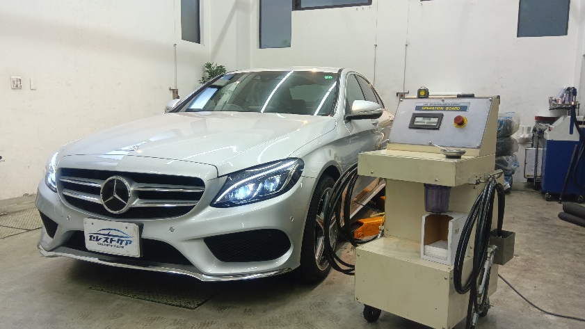 メルセデスベンツ W205 セレストケア エンジン内部洗浄