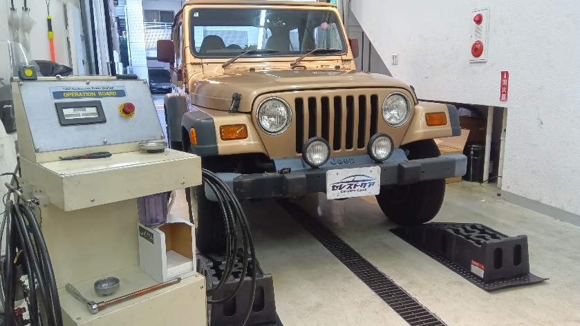 ジープ TJラングラー  セレストケア エンジン内部洗浄