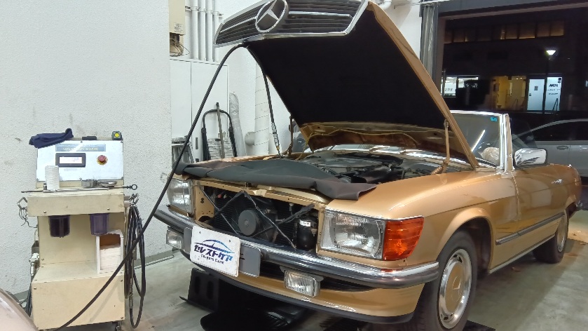 メルセデスベンツ SL380 セレストケア エンジン内部洗浄
