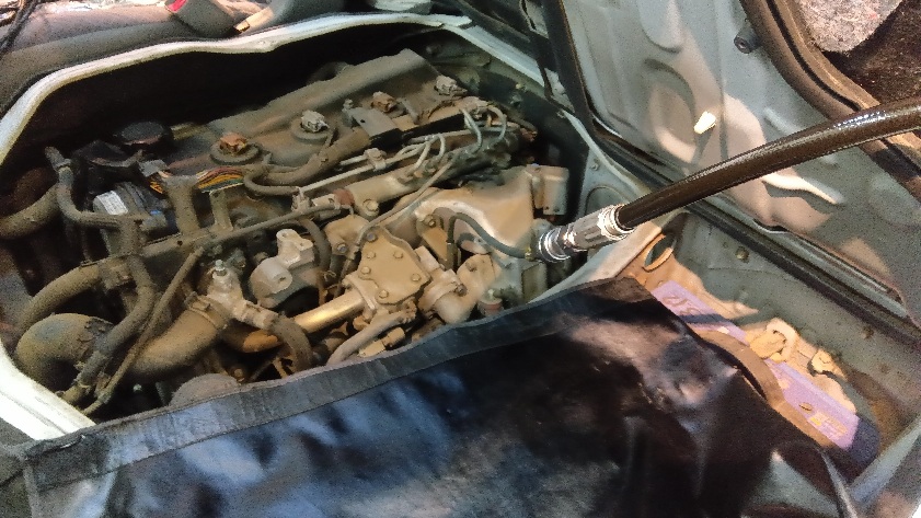 トヨタ ハイエース  ディーゼル 1KD セレストケア エンジン内部洗浄