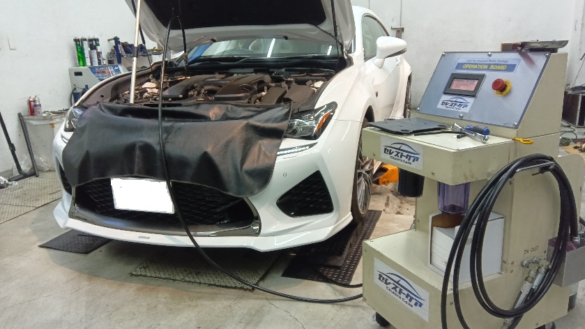 レクサス RC-F セレストケア エンジン内部洗浄