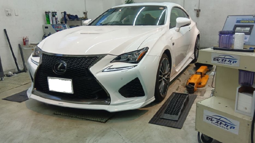 レクサス RC-F セレストケア エンジン内部洗浄