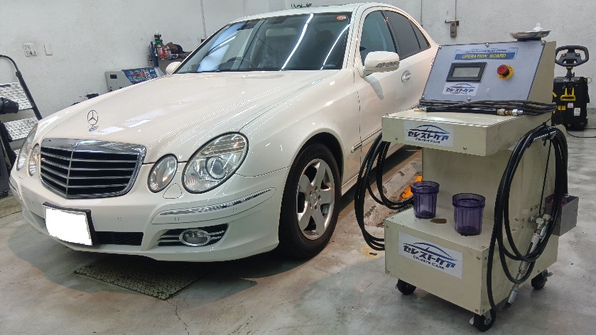 メルセデスベンツ W211 セレストケア エンジン内部洗浄 AT内部洗浄