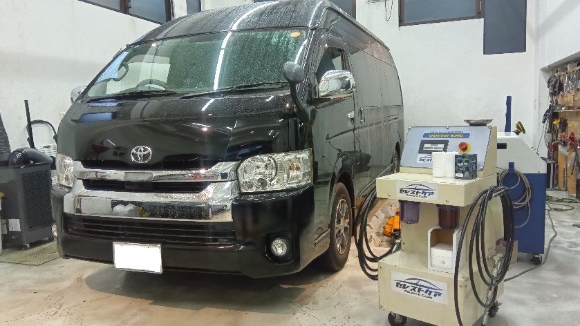 トヨタ ハイエース  ディーゼル 1GD セレストケア エンジン内部洗浄 AT内部洗浄