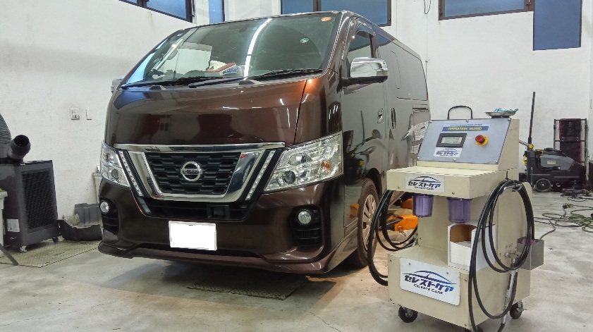 日産キャラバン セレストケア エンジン内部洗浄 DPF洗浄