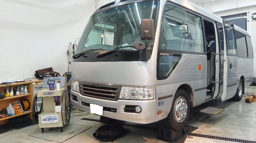 日野 リエッセⅡ セレストケア エンジン内部洗浄 DPF洗浄